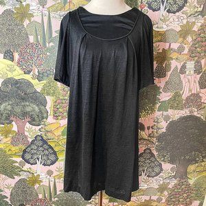 3.1 Phillip Lim Silk and Ramie Black Tunic Top / Mini Dress